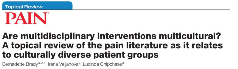 Nationell expertgrupp Smärta inom NPO Sjukdomar i nervsystemet Nominering under våren Although chronic pain is considered a global burden, the estimates and determinants of chronic pain disorders