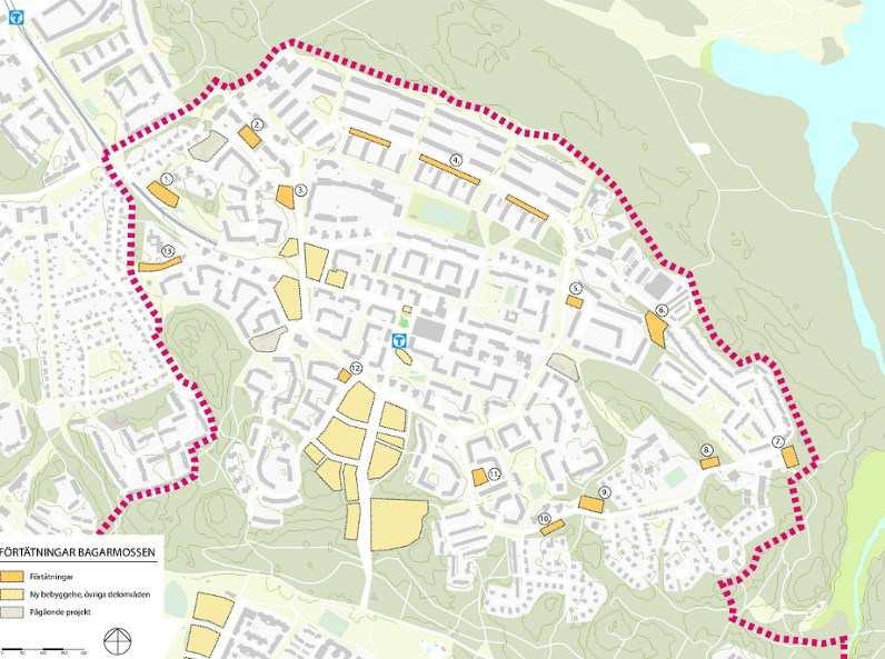 Sida 4 (8) Karta från planprogrammet med utpekade