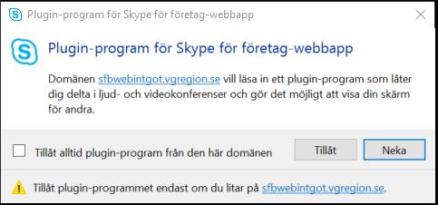 Det kan se annorlunda ut med andra webbläsare/operativsystem. 5. Klicka på Kör.