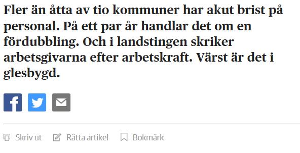 sektorn. Den ökade konkurrensen bidrar inte bara till att det blivit svårare att attrahera och rekrytera, utan även att det blivit svårare att bibehålla personal.