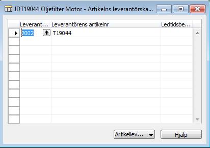 Fältet Faktor Faktor kan användas till ändra Max. lagersaldo i beräkningen genom att ange en faktor(t.ex. vid lågsäsong kan max. reduceras eller max. kan höjas på en säsongsorder). Max. antal ändras inte på artikelkortet, det är uteslutande till för beräkning.