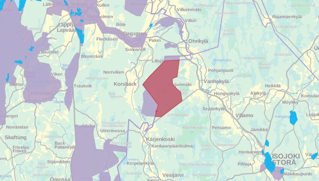 FCG SUUNNITTELU JA TEKNIIKKA OY PDB 12 (17) 4.8 Elöverföring Bild 11 Läget för närområdets detalj- och generalplaner i förhållande till planeringsområdet.