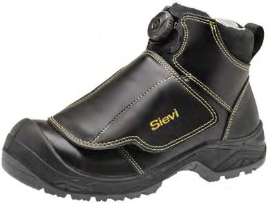 Passar Sievi-skor med snören. Integrerat fotbladsskydd Ett i skon fastsatt fotbladsskydd kan fås som tillval till modellen AL Hit Roller XL+ S3 HRO (se s. 20).