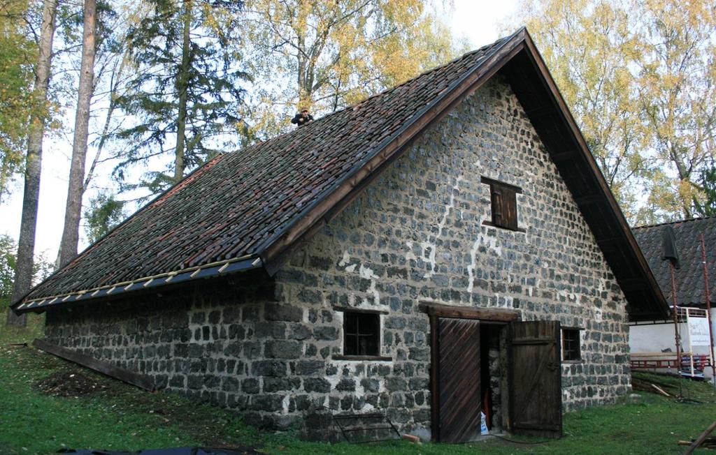 Takomläggning på Järnboden (Tackjärnsmagasinet), Trehörnings masugn