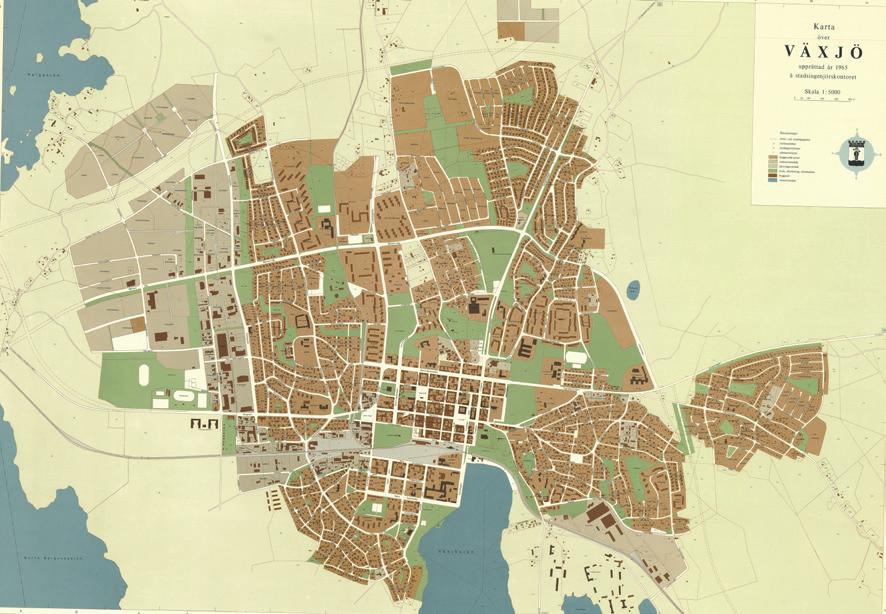 1961 1980 Byggnad uppförd under perioden 1961-1980 Växjös folkmängd ökade kraftigt under 1960-talet vilket krävde omfattande markexploateringar för att tillgodose behovet av nya bostäder.