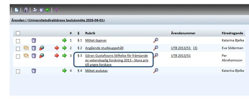 Sida 14 Nu öppnas föredragningslistan för att skriva protokollet färdigt.