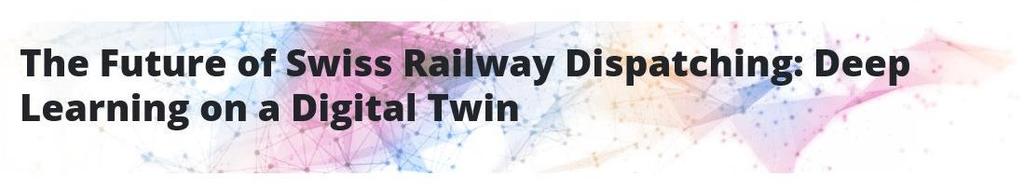 BIASED AI - EXAMPLE Domain: Train dispatching Problem: Stabilise trian traffic in the network Objective: Our research aim is to generate automated suggestions for human decision making