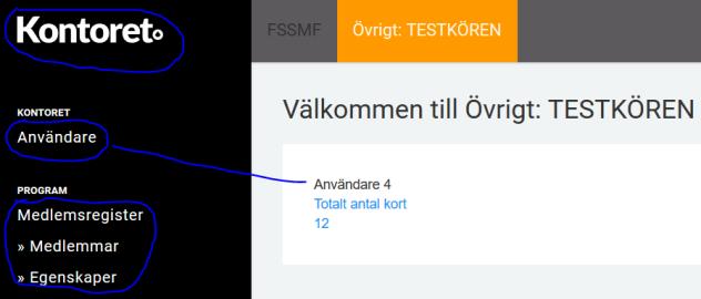 Finlands Svenska sida: 2 MEDLEMSREGISTRET Kontoret-logon -> Tar dig tillbaka till startvyn.