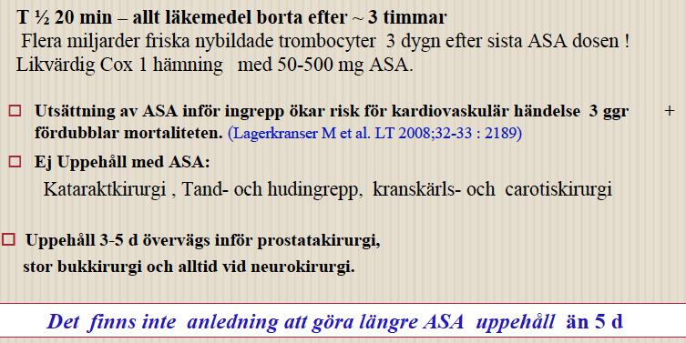 ASA-acetylsalicylsyra