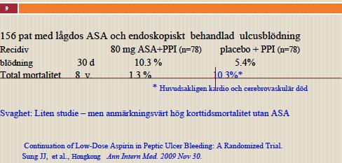 Fortsatt ASA till pat.