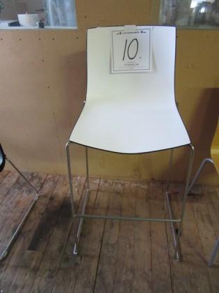 Design barstol, svart/vit