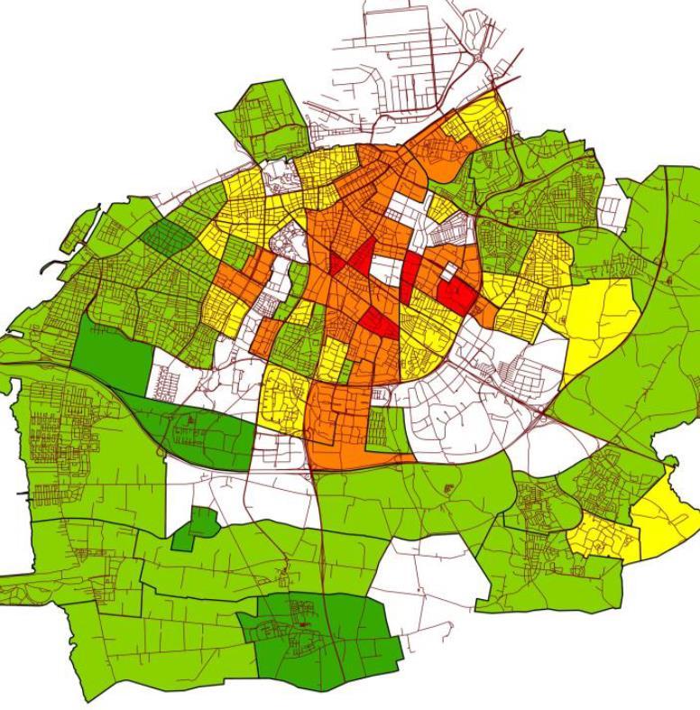 26 Genomsnittet för kollektiv styrka för Malmö som helhet ligger på 26.