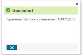 Om du vill korrigera någon kontering innan du skickar iväg internfakturan, så gör du det genom att placera markören i den ruta du vill ändra.