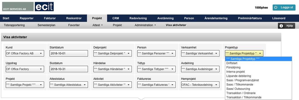 PROJEKT Mobil tidrapportering ny säkrare inloggning För säkrare inloggning och hantering av tidrapportering på mobiler /