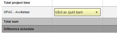 Borttag av medarbetare och favoriter När man tar bort en medarbetare från ett Projekt tas även favoriter bort.