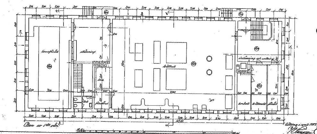 Bilaga 3 Historiska kartor N Plan 1, ritning från 1937