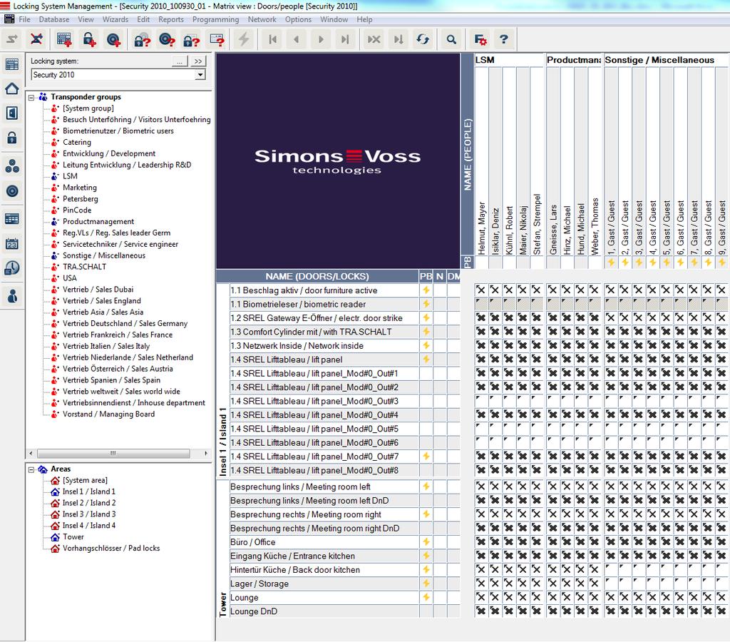 3 1.0 1.1. LOCKING SYSTEM MANAGEMENT 3.4 Figur 1 - exempelsystem i LSM 3.