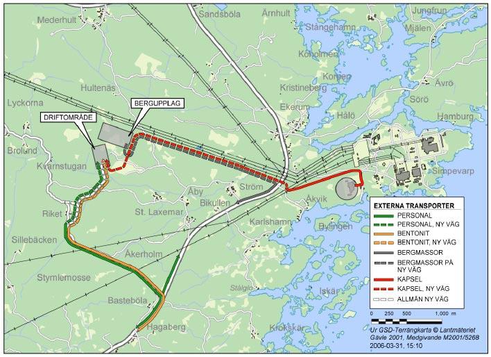 5.4 Infrastruktur Eftersom avståndet till de anläggningar som finns på Simpevarpshalvön är relativt långt behöver egen VA försörjning anordnas.