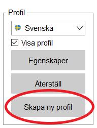 Det är också möjligt att göra verktygslinjen mindre genom att klicka på Dölj. För att kunna välja vilka ikoner som vissas på verktygslinjen så ska du klicka på kugghjulet som vissas här nedan.