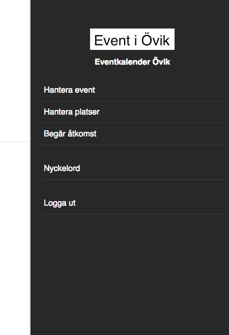 Om du har åtkomst till en arrangör Om du har åtkomst till en arrangör kan du: 1. skapa event 2.