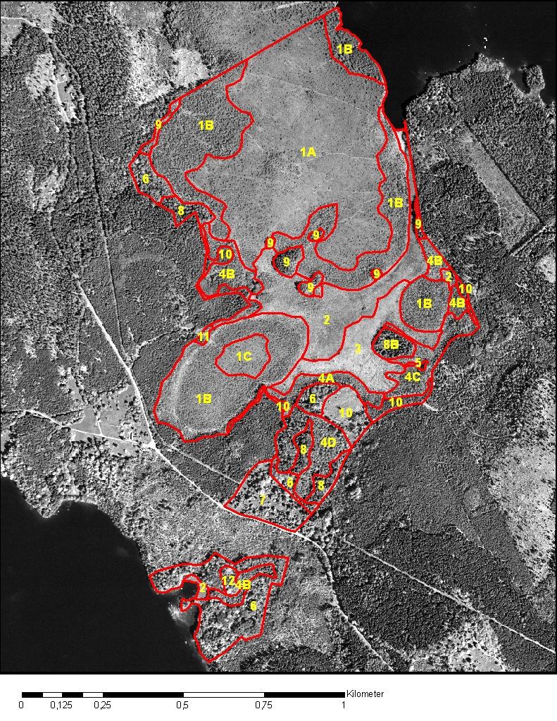 Karta 2: Skötselområden