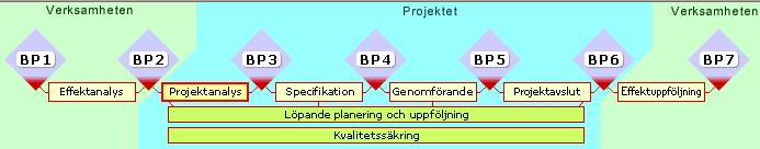 Exempel: En programstyrningsmodell byggd kring Pejls projektstyrningsmodell och anpassad till ett programms organisation Pejl Programmets styrmodell Värdera förändringsnytta Analysera och planera