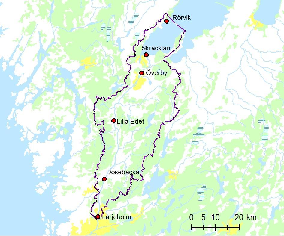 3 Göta älv och Vänersborgsviken som vattentäkt I detta kapitel sammanställs den information som främst har inhämtats angående vattenförsörjningen i de kommuner som försörjs med vatten från Göta älv