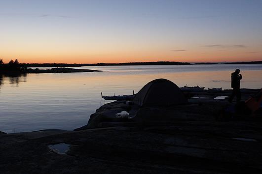 vår återfärd mot Östra Lagnö.