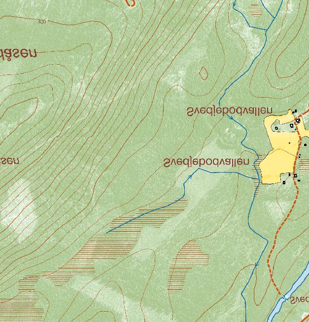 Karta tillhörande Gävleborgs läns författningssamling 21FS 2007-59 511-11206-06 32-222 Svedjebodvallens naturreservat Bakgrundskarta: Fastighetskartan Centrumkoordinater X: 6894983 Y: 1547185 Karta