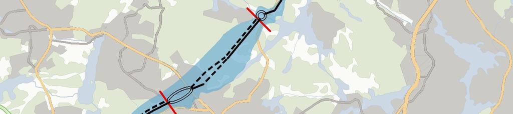 5.3 Konsekvenser av delsträckor I detta kapitel beskrivs konsekvenser av de tre korridorernas delsträckor. 5.3.1 Norra korridoren Norra korridoren är totalt 21,3 kilometer lång, och är därmed den kortaste av de tre korridorerna.