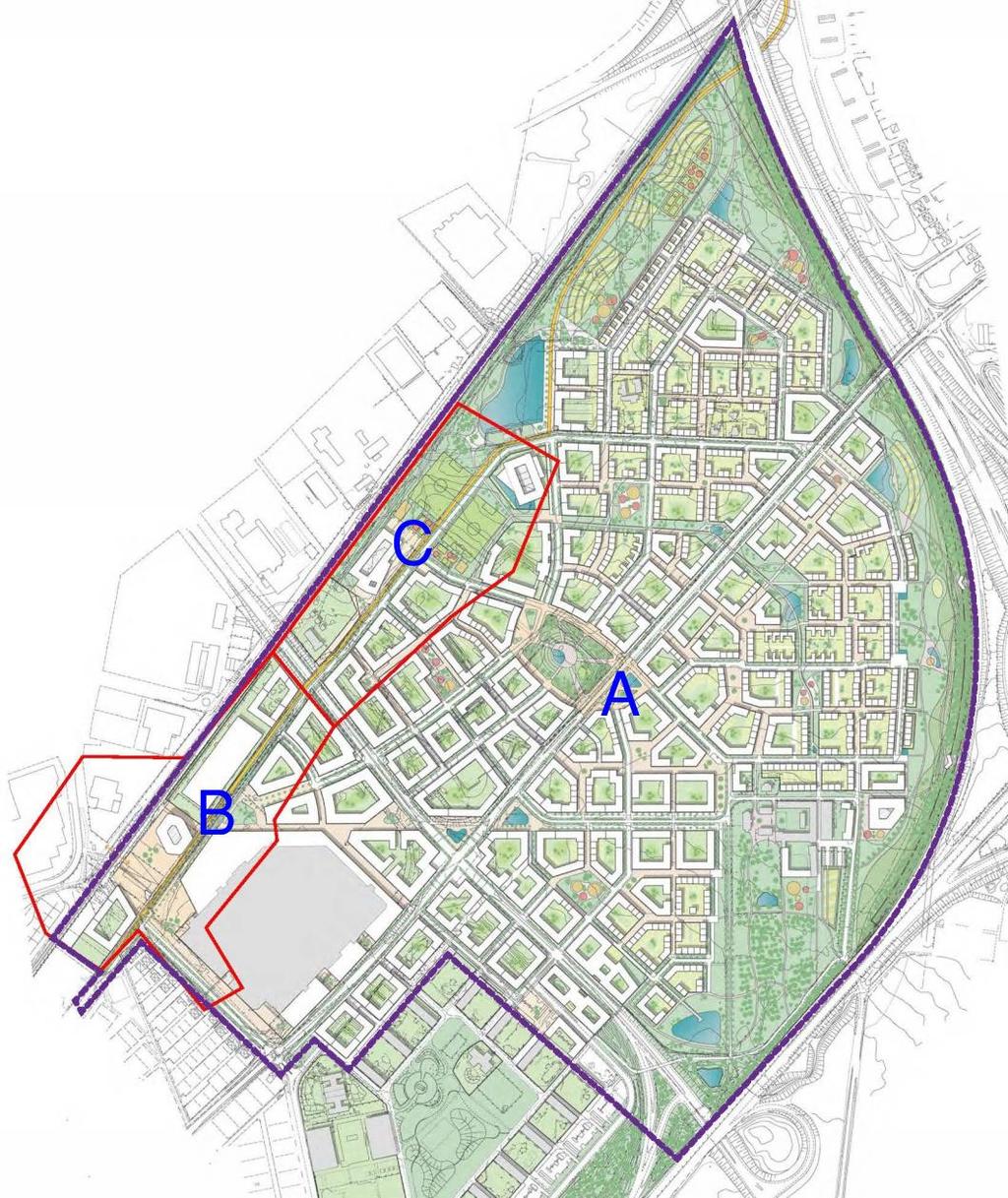 RISKUTREDNING 2017-11-10 12 (95) Figur 3. Visar utseendet av planområdet. Område A-C ska utredas, Område A utgör hela det lila området. 2.3 Skyddsobjekt Denna riskutredning fokuserar på personsäkerhet i aktuellt område i Burlöv.