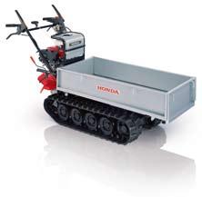 BANDVAGNAR 40 41 LÅGT MARKTRYCK OCH MAXIMAL FLEXIBILITET Honda bandvagnar är perfekta för att flytta tunga