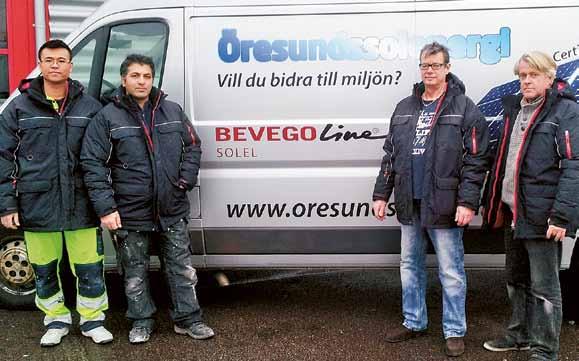 Att företaget står med på listan över certifierade solcellsmontörer på Bevegos webbplats tycker Stefan är en stor fördel inför framtida projekt.