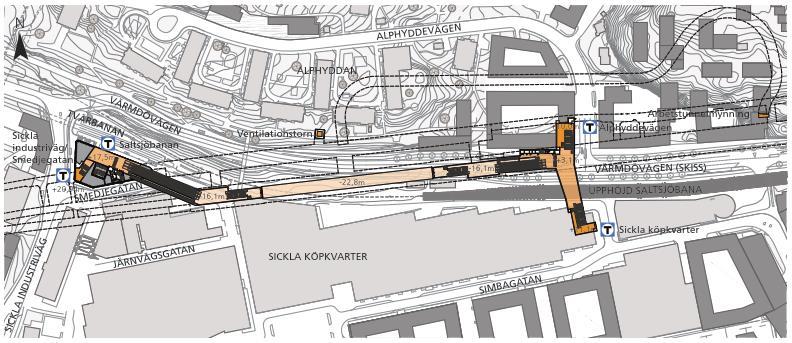 Driftskede Station Sickla blir en viktig knutpunkt mellan tunnelbanan, Tvärbanan, Saltsjöbanan samt Värmdövägens och Sickla industrivägs