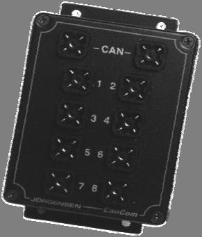 CanCom 8 DIGITAL I/O DIGITAL V3.70 Specifikation Specification Matningsspänning Power supply 10-30 VDC Spänningsrippel Voltage ripple <3 V t-t CAN protokoll CAN protocol 2.