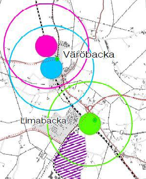 Tanken är att Väröbackas och Limabackas befintliga bostadsbestånd kompletteras och utökas med parhus, radhus, flerbostadshus samt villor.
