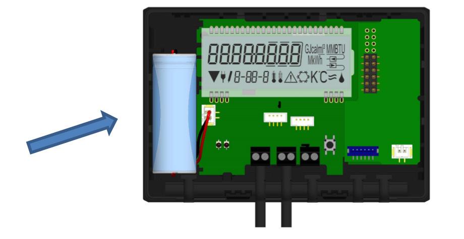 170815 sida 9 av 18 10.3 Byte av batteri Mätarens batteri kan enkelt bytas av en behörig tekniker (endast Engelmann-batteri får användas).