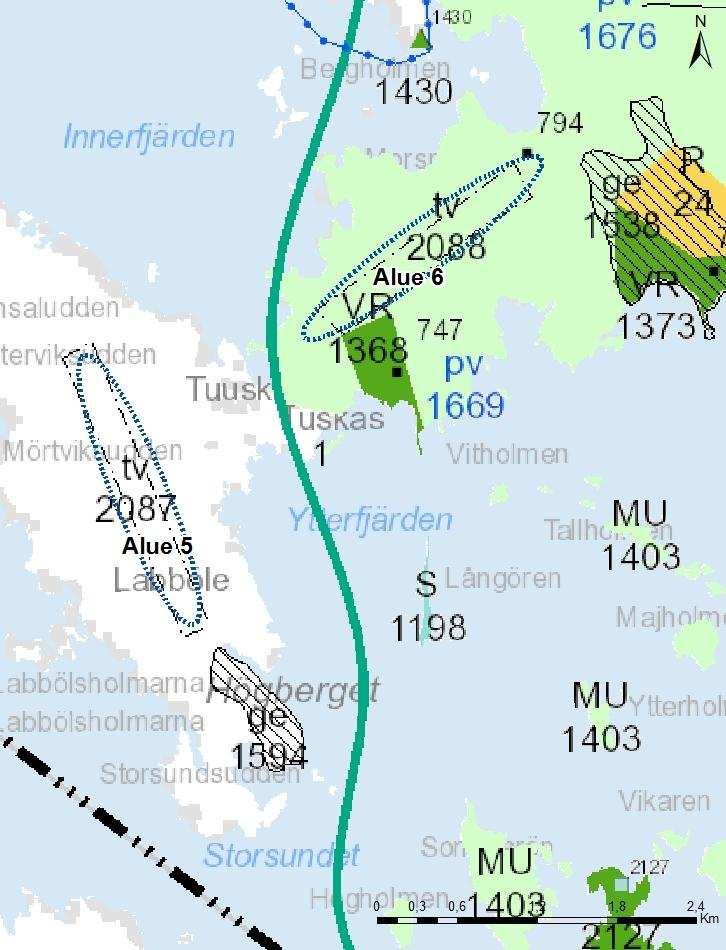 FCG Suunnittelu ja tekniikka Oy Prgram för deltagande ch bedömning 10 (19) Planmrådena 5 ch 6 ligger i landskapsplanen för landsbygds- ch naturmråden inm mråden sm anvisats sm lämpliga för