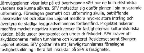 9/11 viktigt att den kommunala räddningstjänstens synpunkter beaktas, detta avsnitt borde därför behandlats här.