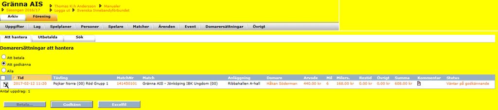 Föreningen Äntligen finns hjälpen i ibis som gör det lättare för din förening att få kontroll ersättningar till domare.