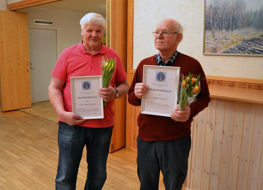 På årsmötet i Okome 2016 blev det 2 st nya Hedersmedlemmar utsedda.
