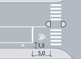 Sida 6 (8) Lösningarna ska ge en säkerhetshöjande effekt för cyklisterna men lösningen får heller inte skapa en konflikt så det blir på gåendes bekostnad.