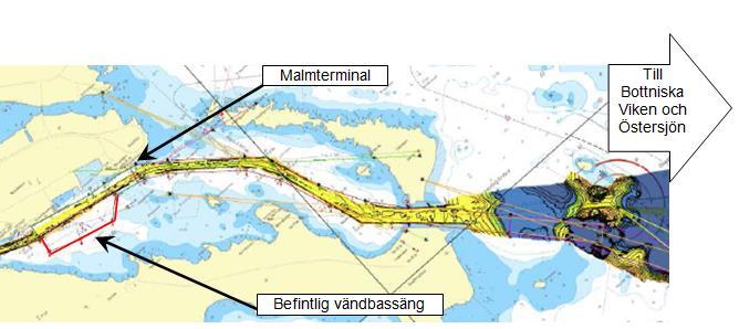 Luleå Hamn kapacitetsåtgärd farled, XSN300 Infoga diagram, figur eller bild här 1.