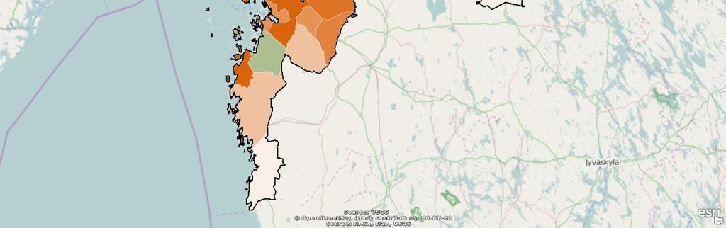 Arbetslösheten ökade med 16 procent jämfört med förra året och motsvarande siffra i hela landet var 10 procent. Antalet heltidspermitterade av arbetslösa var 1035.