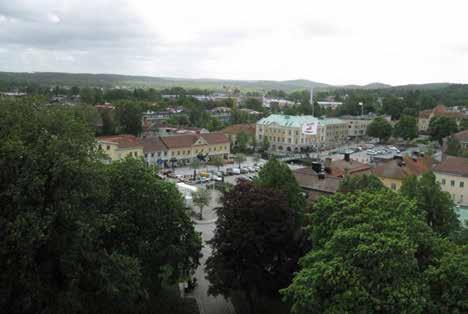 Beskrivning av kulturmiljön Rutnätsplan och tomtindelning som bevarar oregelbundna drag från det tidiga 1600-talet och som genom regleringar och utvidgningar under 1700-talet och 1800-talet