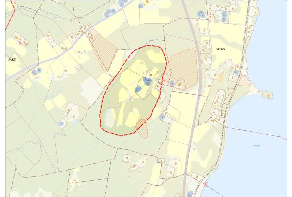 kulturhistoriskt värdefulla byggnader och gårdsmiljö.