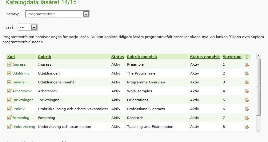 skriver du in kod och rubrik på svenska och engelska.