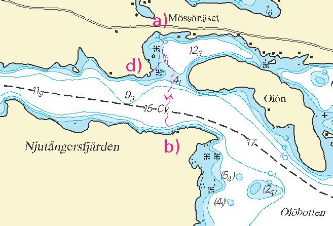 Nr 235 8 Bottenhavet / Sea of Bothnia * 5273 Sjökort/Chart: 532 Sverige. Bottenhavet. S Iggesund. Njutångersfjärden. Örängesnäset. Kablar utlagda.