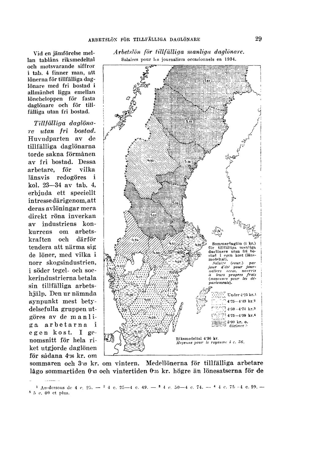 ARBETSLÖN FÖR TILLFÄLLIGA DAGLÖNARE 29 Vid en jämförelse mellan tablåns riksmedeltal och motsvarande siffror i tab.