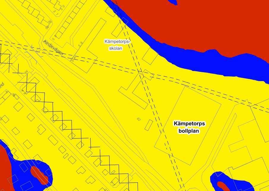 6.2 Geotekniska förhållanden Enligt byggnadsgeologiska kartan består den översta jordartsutbredningen inom området generellt av lera, se figur 7.